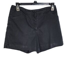 Nike Golf Womens Shorts Size 2 Black Dri Fit Zip Pockets Mid Rise 4.5 In Inseam